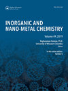Inorganic and Nano-Metal Chemistry雜志封面